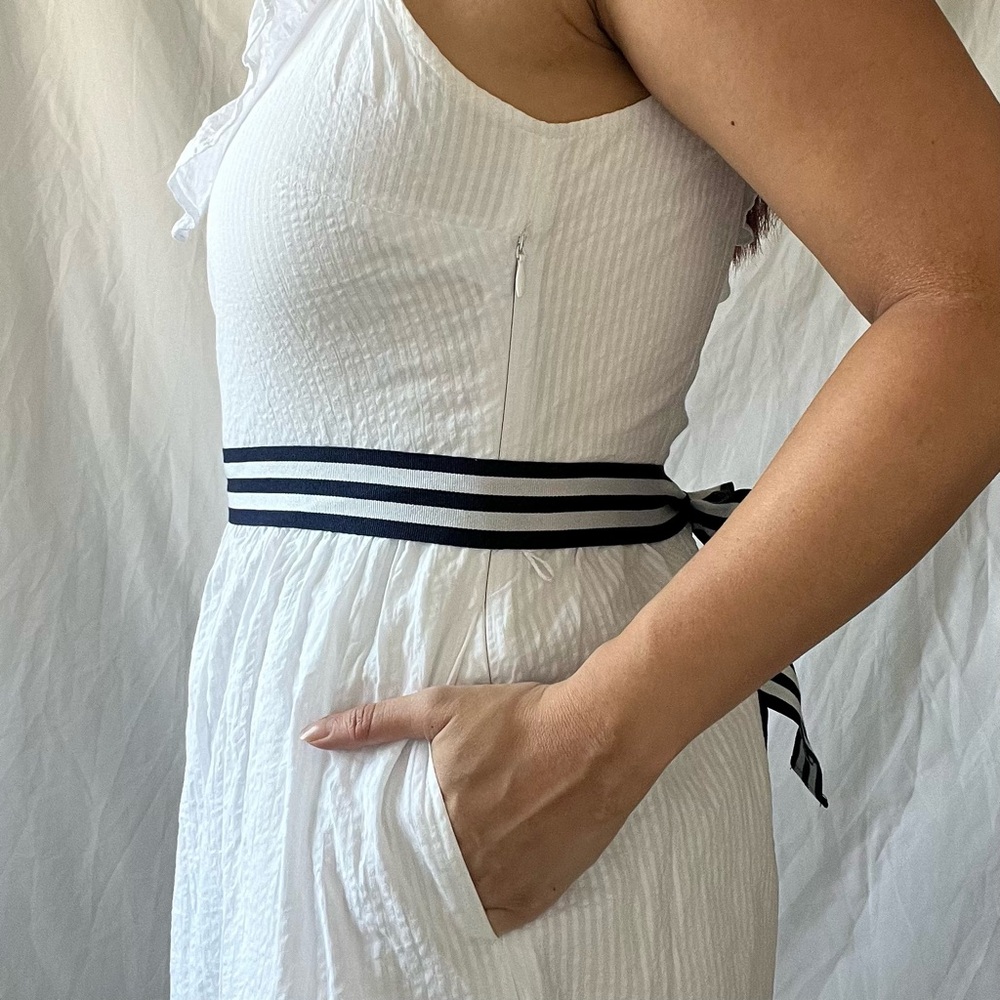 White Ruffle Dress - Picture 6 of 7